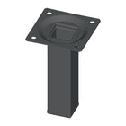 ELEMENT SYSTEM Gamba per mobili nera RAL 9005 25 x 25 mm Altezza 400 mm ( 3000271206 )