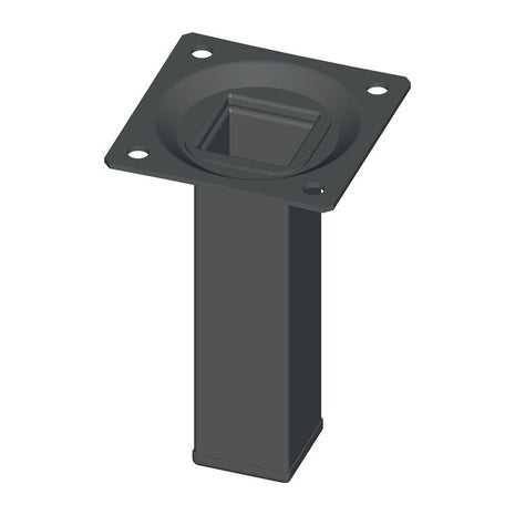 ELEMENT SYSTEM Pied de meuble noir RAL 9005 25 x 25 mm hauteur 400 mm ( 3000271206 )