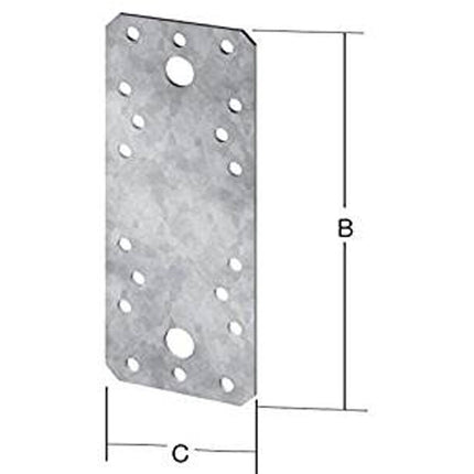 Conector plano VORMANN Longitud 136 mm Anchura 55 mm Grosor 2,5 mm ( 3000273068 )