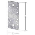 Conector plano VORMANN Longitud 136 mm Anchura 55 mm Grosor 2,5 mm ( 3000273068 )