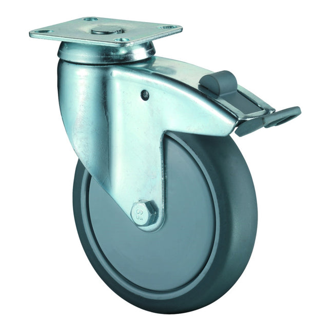 BS ROLLEN Swivel castor with total brakes Wheel Ø 80 mm Load capacity 80 kg ( 3000275284 )