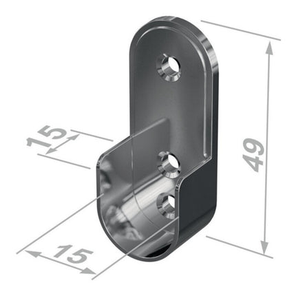 PG Cuscinetti per armadi tubolari 11121 Zinco pressofuso nichelato ( 3000282766 )