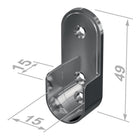 PG Cuscinetti per armadi tubolari 11121 Zinco pressofuso nichelato ( 3000282766 )