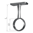 PG Supporto centrale 11131 Zinco pressofuso color argento ( 3000282770 )