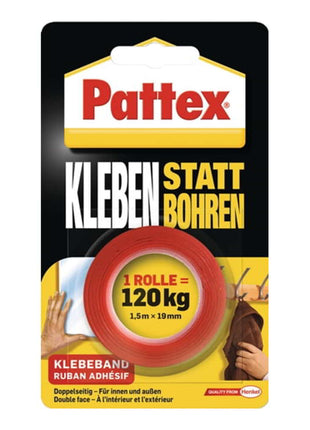 PATTEX mounting tape Adhesive instead of drilling translucent ( 4000353089 )