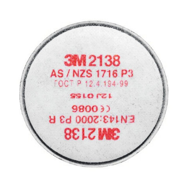 Filtro antiparticolato rotondo 3M 2138 EN 143:2000 P3R ( 4000370681 )