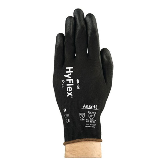 ANSELL guanti HyFlex(R) 48-101 taglia 7 nero ( 4000371045 )