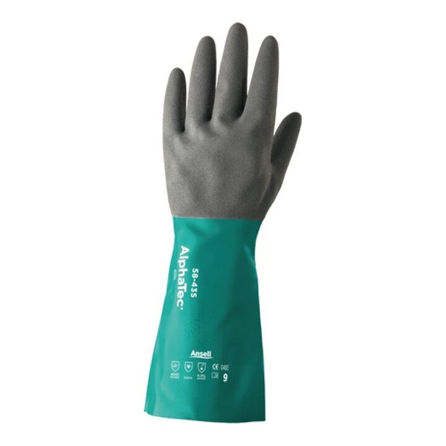 ANSELL AlphaTec 58-435 guanti chimici taglia 10 verde mare/grigio antracite ( 4000371418 )