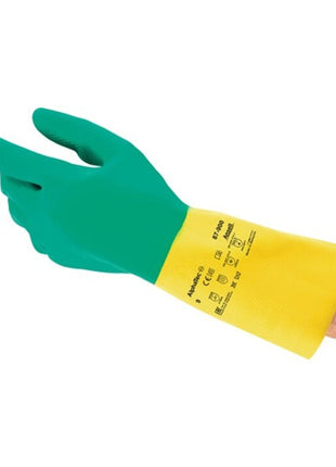 ANSELL guanti chimici AlphaTec(R) 87-900 taglia 9 verde/giallo ( 4000371482 )