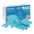 Rękawiczki jednorazowe HONEYWELL Dermatril 740 rozmiar 8 niebieskie ( 4000371729 )