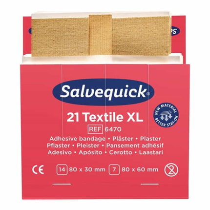 SALVEQUICK Plastry tekstylne Salvequick bardzo duże ( 4000386492 )