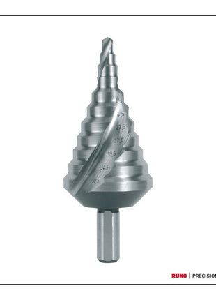 RUKO step drill bit drilling range 5.3 - 38.5 mm ( 4000601760 )
