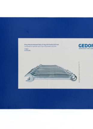 GEDORE Combination spanner set 7-017 17-piece spanner width across flats 6-22 mm ( 4000770296 )