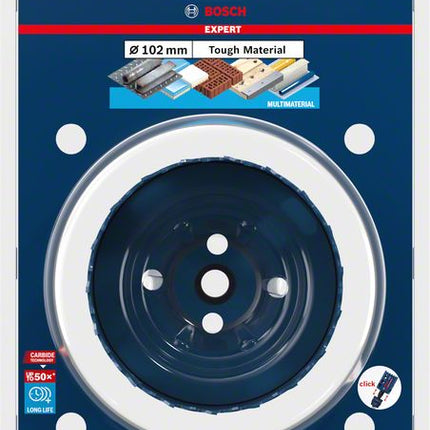 Sega a tazza BOSCH Expert Tough Material Saw-Ø 102 mm Profondità di taglio 60 mm ( 4000800259 )