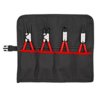 Juego de alicates para arandelas KNIPEX de 4 piezas en bolsa enrollable ( 4000810634 )