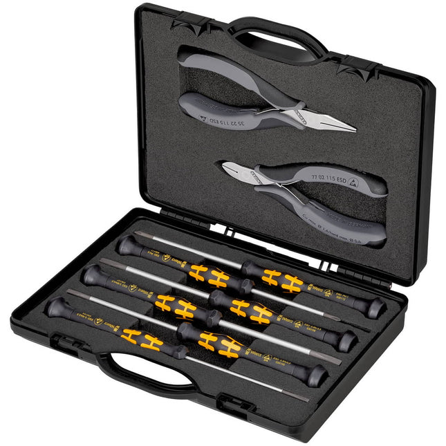 KNIPEX Set di utensili elettronici ESD da 8 pezzi ( 4000810842 )