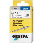 Remache ciego GESIPA Vástago de remache PolyGrip(R) d x l 3,2 x 8 mm ( 4000813757 )
