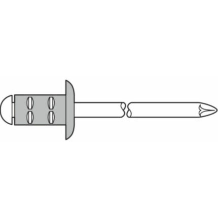 Remache ciego GESIPA Vástago de remache PolyGrip(R) d x l 3,2 x 11 mm ( 4000813758 )