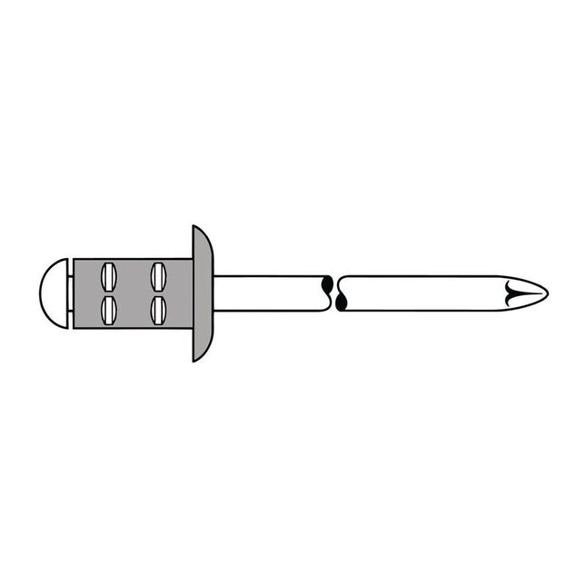 GESIPA Blindniet PolyGrip® Nietschaft d x l 4,8 x 17 mm ( 4000813771 )