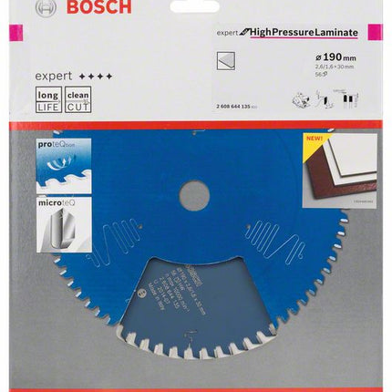 BOSCH Hoja de sierra circular Ø exterior 190 mm Número de dientes 56 TR-F ( 4000815468 )