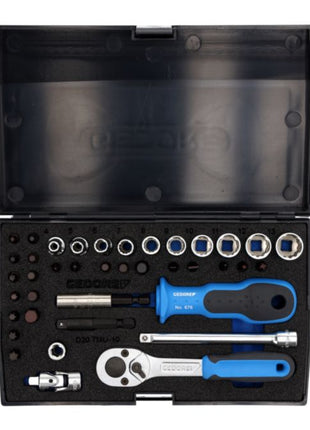 GEDORE socket spanner set D 20 TMU-10 40-piece 1/4 ″ ( 4000820559 )