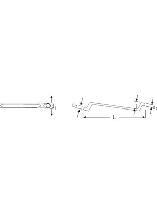 STAHLWILLE Double ring spanner 20 10 x 13 mm 220 mm ( 4000826081 )