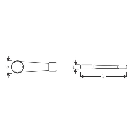 STAHLWILLE Chiave combinata 4205 Larghezza tra i piatti 36 mm ( 4000826121 )