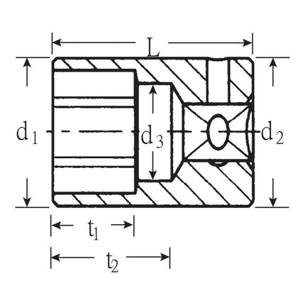 STAHLWILLE Chiave a bussola 40 1/4 ″ esagono ( 4000826219 )