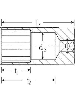 STAHLWILLE socket 51 1/2 ″ 12-square ( 4000826380 )