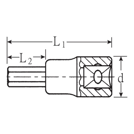 STAHLWILLE Socket 54 1/2 ″ hexagon socket ( 4000826397 )