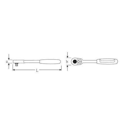 Cricchetto STAHLWILLE 522 1/2 ″ reversibile ( 4000826438 )