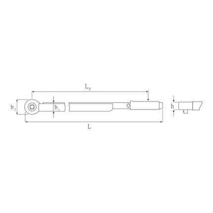 STAHLWILLE torque spanner 721NF/100 3/4 ″ 200 - 1000 Nm ( 4000826512 )