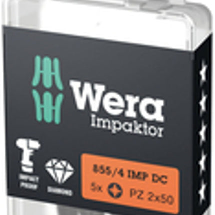 WERA Bit 855/4 IMP DC PZD2 Länge 50 mm ( 4000829273 )