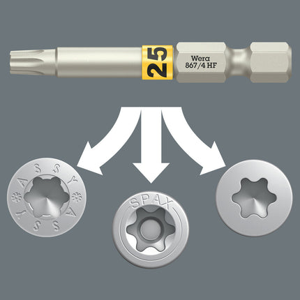 WERA Bit-Check 6 Wood TX HF 1 6-piece bit set ( 4000829910 )
