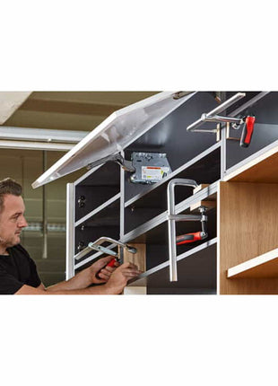 BESSEY morsetto a vite interamente in acciaio GZ-KG Larghezza di serraggio 600 mm Sporgenza 120 mm ( 4000831655 )