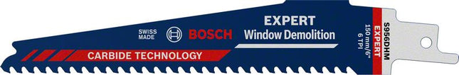 Lame de scie sabre BOSCH Expert Window Demolition S 956 DHM Longueur 150 mm Largeur 6 mm ( 4000837426 )