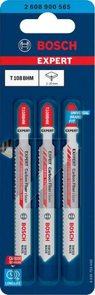 Lama per seghetto alternativo BOSCH in fibra di carbonio T 108BHM Lunghezza totale 92 mm ( 4000837439 )