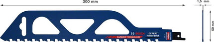 BOSCH Reciprocating saw blade Expert Hollow Brick length 300 mm width 50 mm ( 4000837449 )