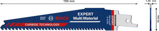 Lama alternativa BOSCH Expert multimateriale lunghezza 150 mm larghezza 25 mm ( 4000837469 )
