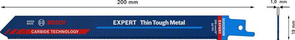 BOSCH Reciprocating saw blade Expert Thin Tough Metal length 200 mm width 19 mm ( 4000837495 )