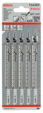 BOSCH Jigsaw blade T 344 DF Speed for Hard Wood L.152mm tooth pitch 4mm ( 4000837569 )