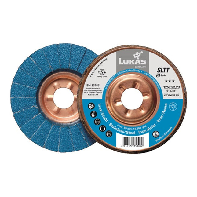 LUKAS flap disc SLTT Z Power Ø 125 mm grain size 60 flat ( 4000840328 )