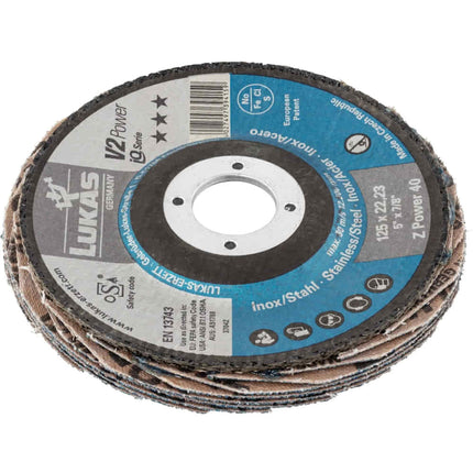 LUKAS flap disc V2 POWER ZK Ø 125 mm grain size 40 flat ( 4000840346 )
