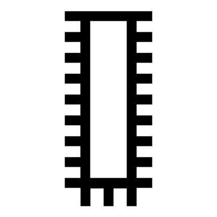 Plik warsztatowy PFERD DIN 7261 długość 250 mm przekrój 25 x 6 mm ( 4000840363 )