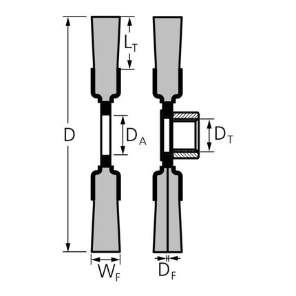 PFERD Spazzola a disco RBG 11512/22,2 CT ST 0,50 Ø 115 mm Spessore filo 0,5 mm ( 4000841214 )
