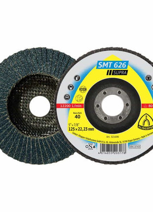 KLINGSPOR flap disc SMT 626 Supra Ø 125 mm grain size 80 6° conical ( 4000842840 )