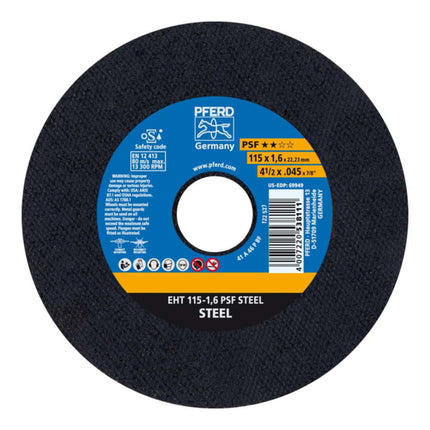 Disco de corte PFERD PSF STEEL D125x2,4mm recto ( 4000843070 )
