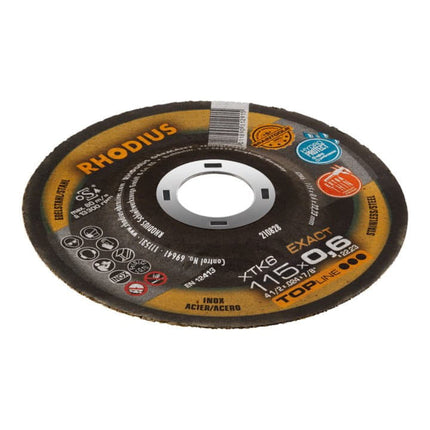 Disco da taglio RHODIUS XTK6 EXACT D125x0,6mm diritto ( 4000843182 )