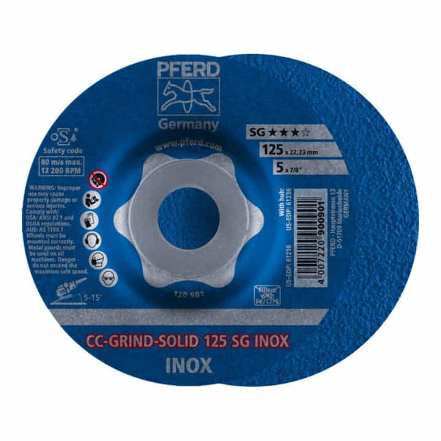 PFERD grinding disc CC-GRIND-SOLID SG INOX D125xSmm ( 4000843428 )