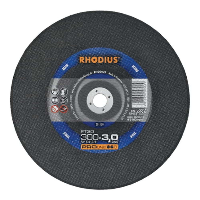 Disco da taglio RHODIUS FT30 D300x3mm diritto ( 4000843835 )